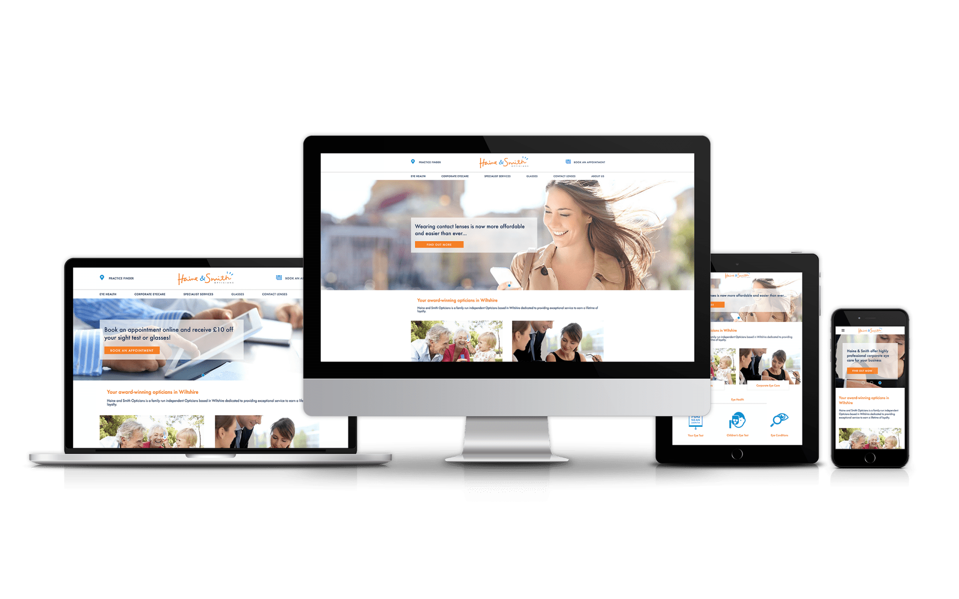 Website Design for Haine & Smith Opticians