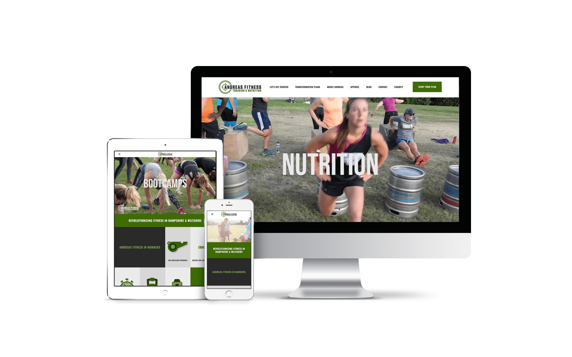 Website Design for Andreas Fitness