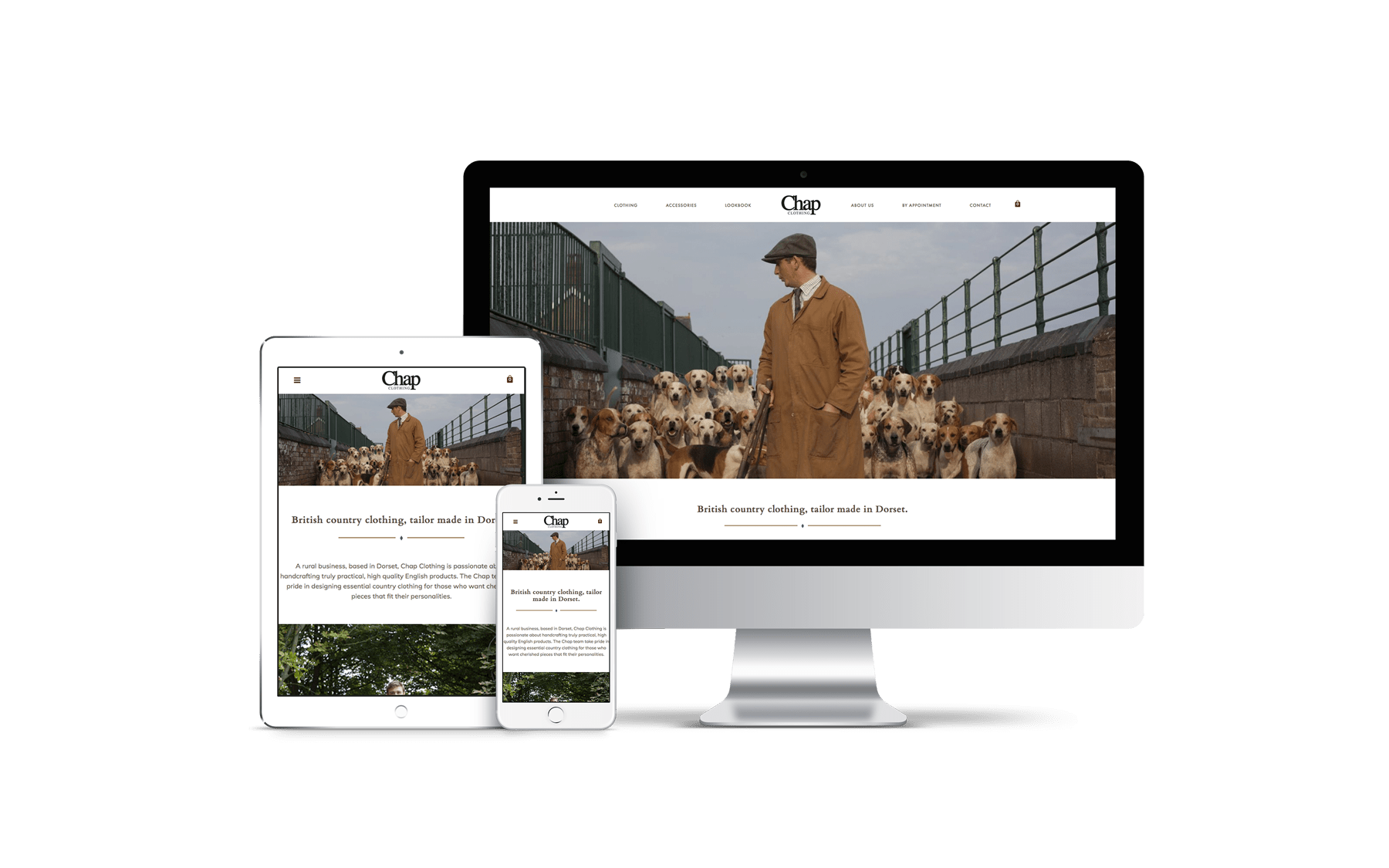 Website Design for Chap Clothing