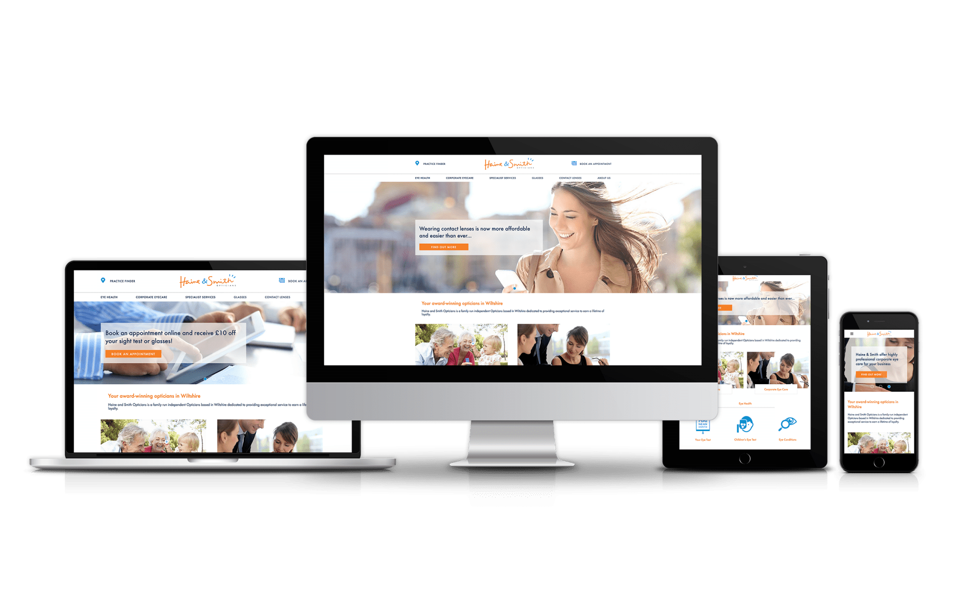 Website Design for Haine & Smith Opticians