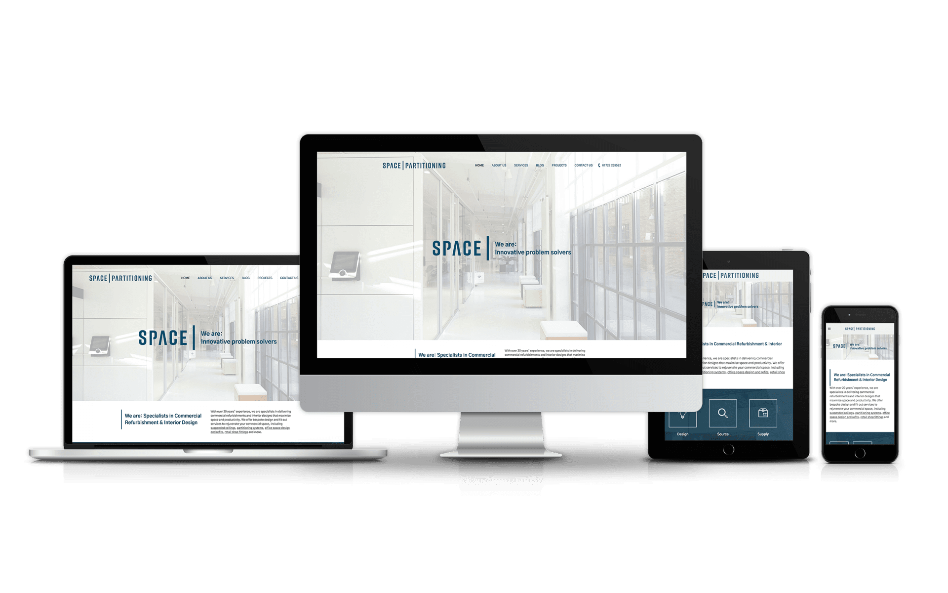 Website Design for Space Partitioning