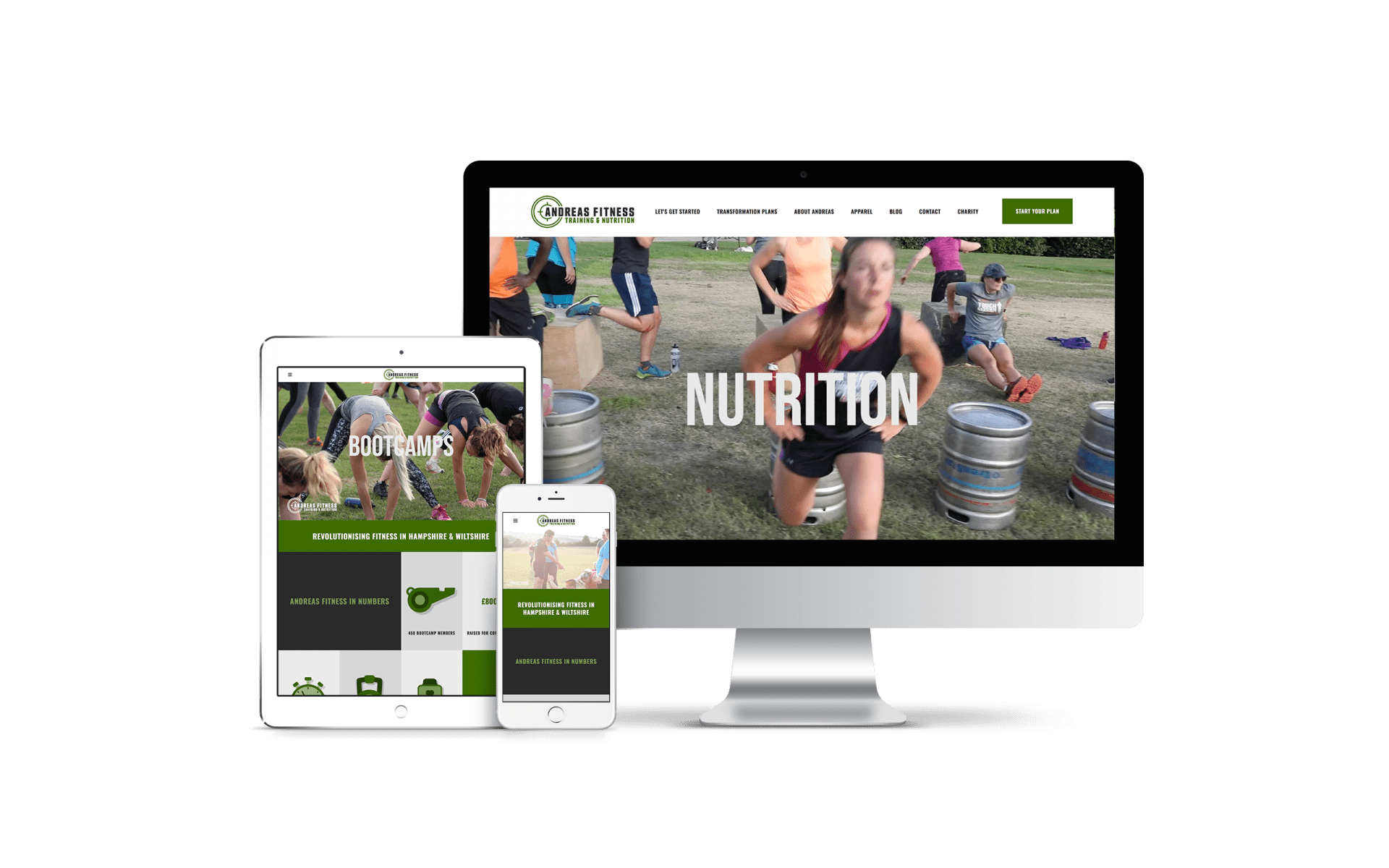 Website Design for Andreas Fitness