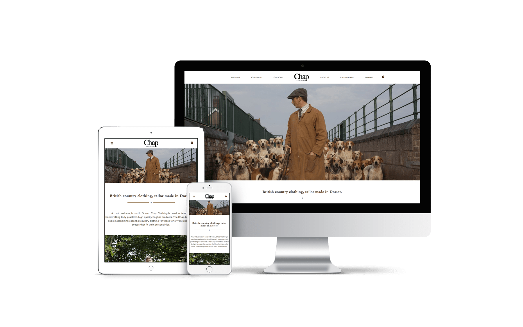 Website Design for Chap Clothing