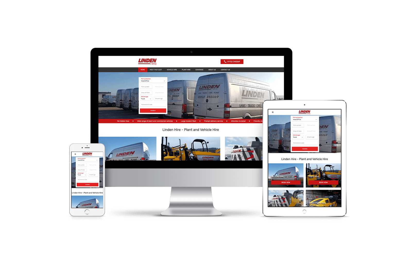 Website Design for Linden Hire