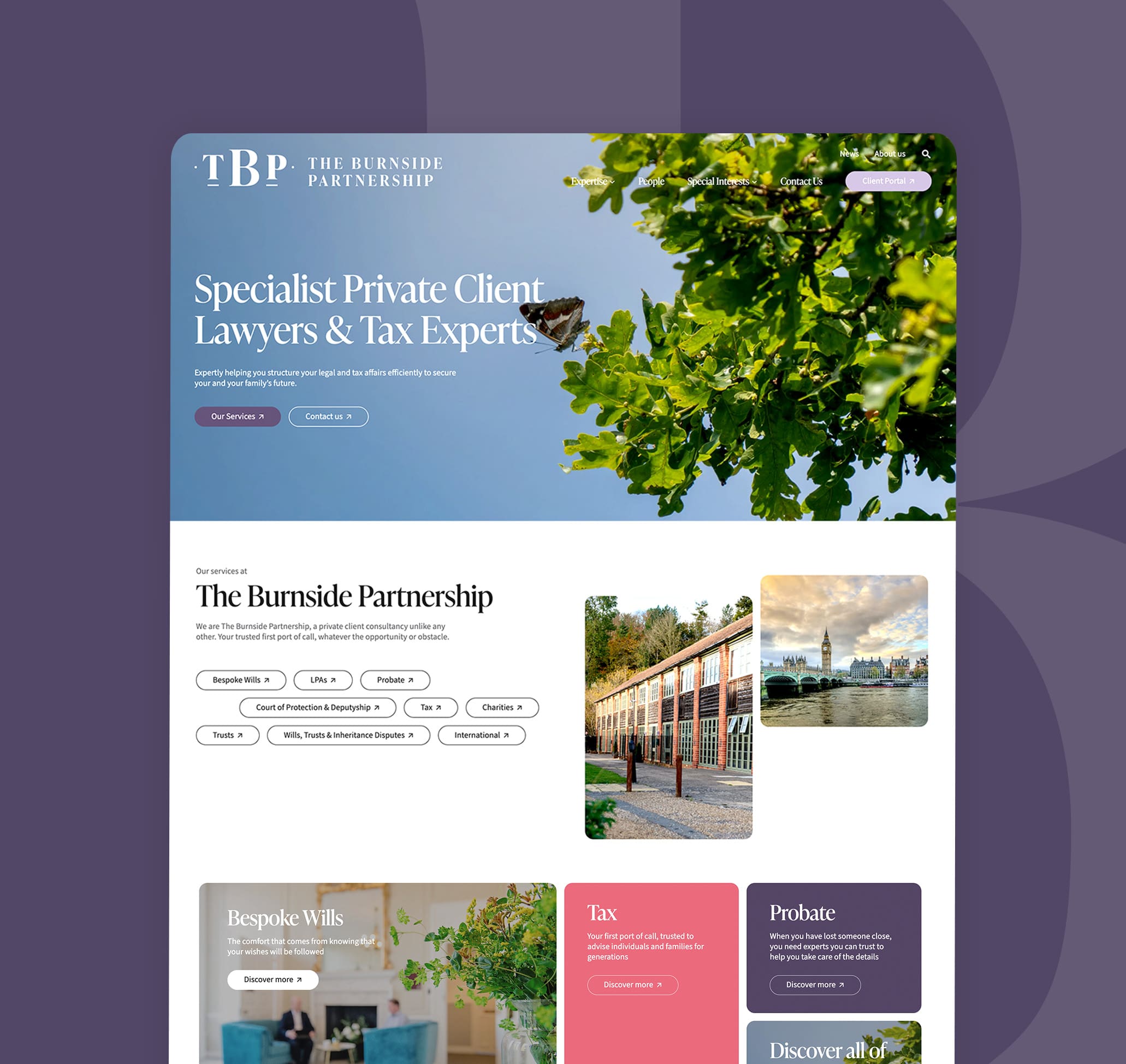 New website created for lawyers the burnside partnership