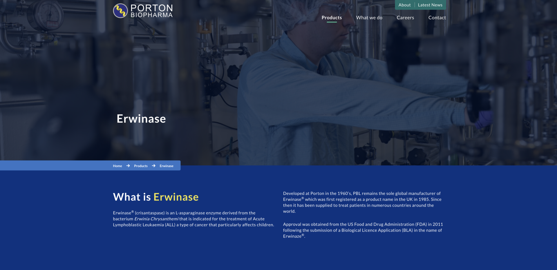 Porton Biopharma website case study