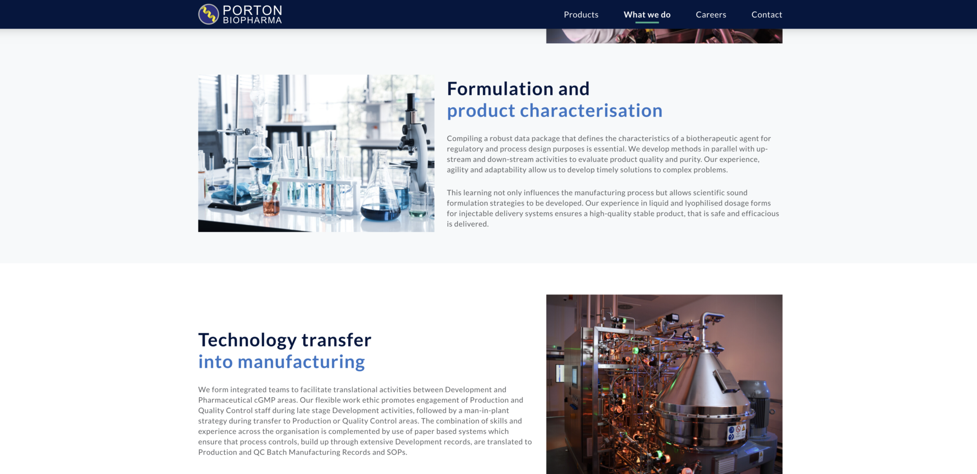 Porton Biopharma website case study