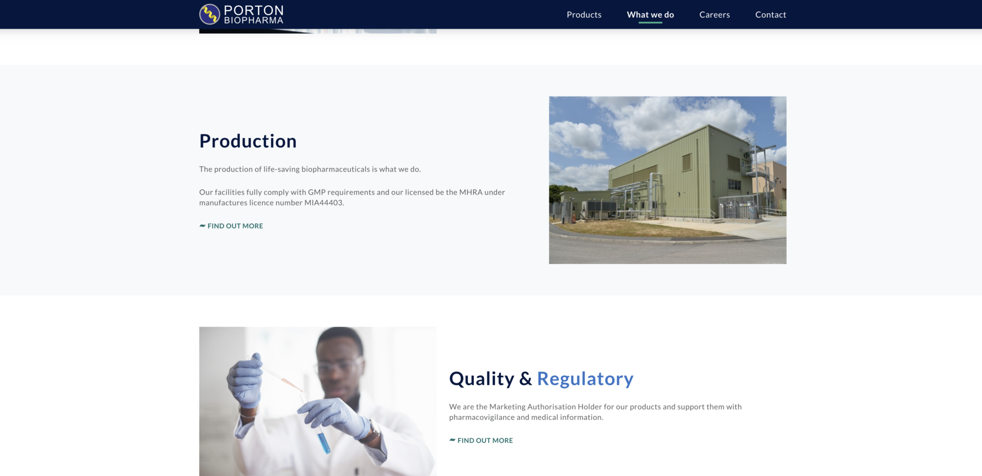 Porton Biopharma website case study