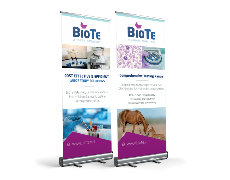 BioTe pull-up banner
