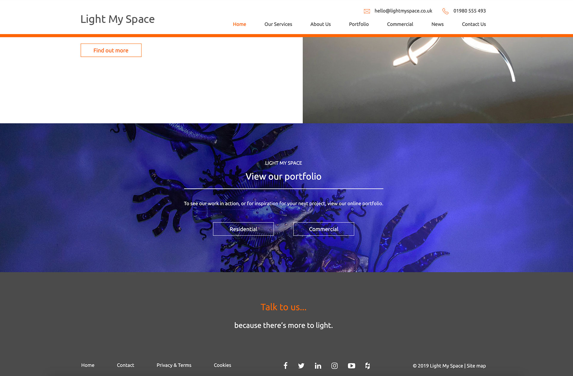 Light my space website
