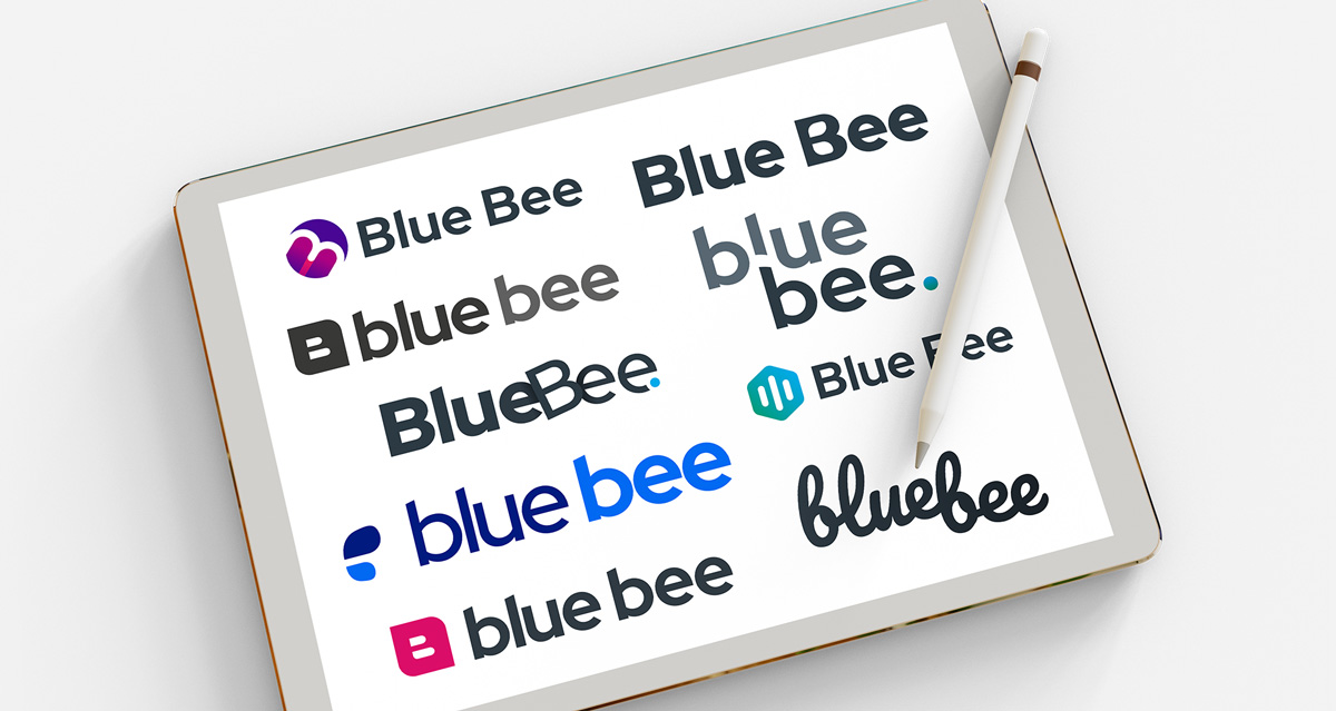 blue bee branding concepts