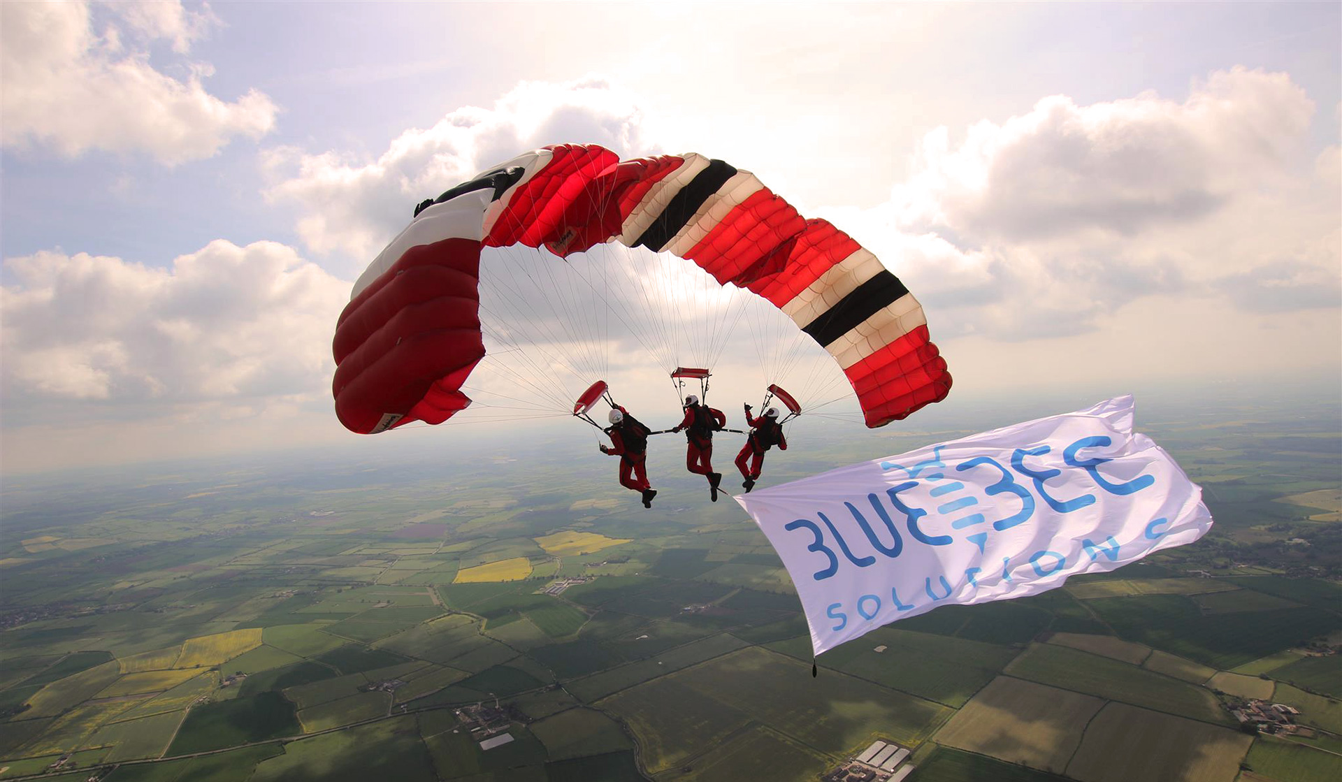 Blue Bee parachute jump