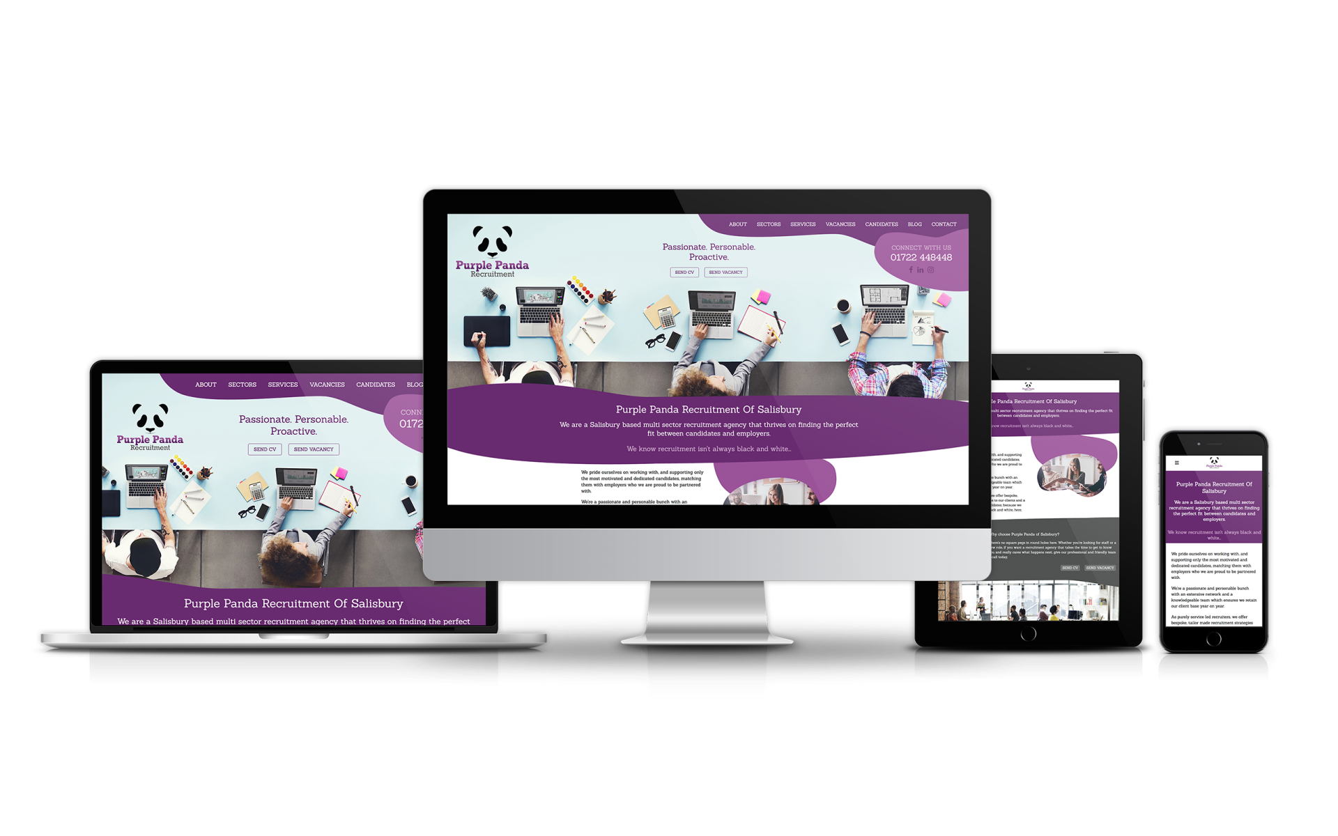 Website Design for Purple Panda Recruitment