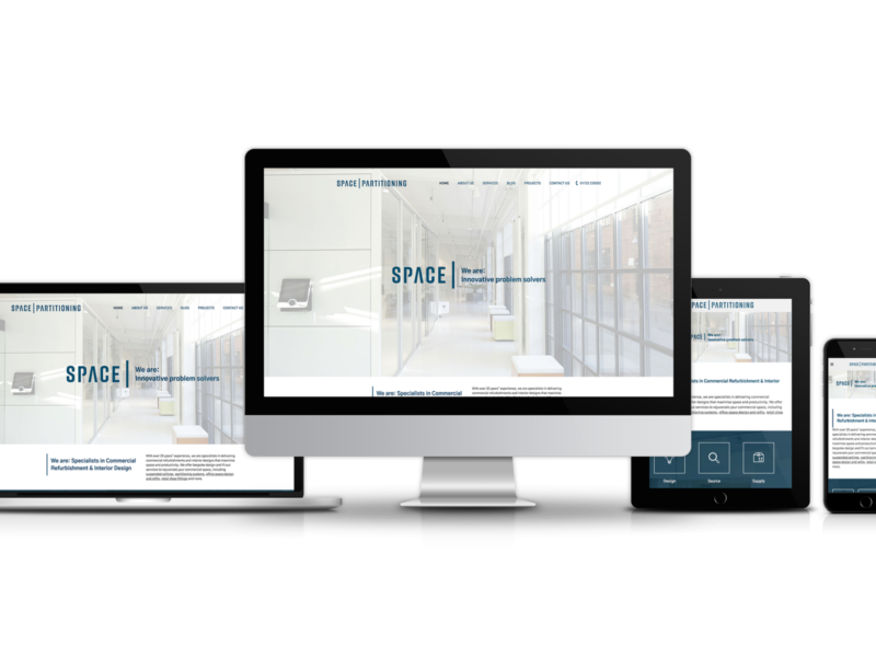 Website Design for Space Partitioning