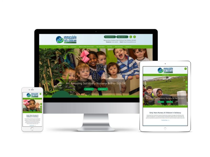 Website Design for Immaculate Tots Childcare