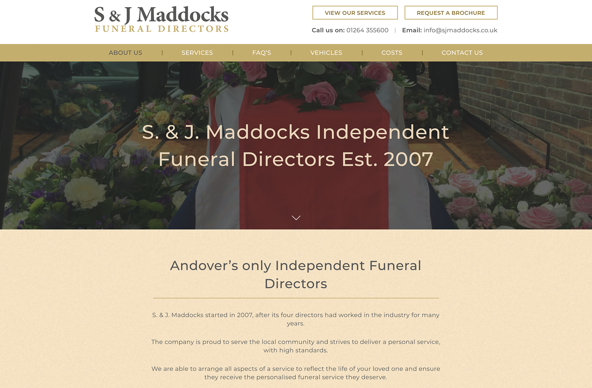 SJ Maddocks Website Design