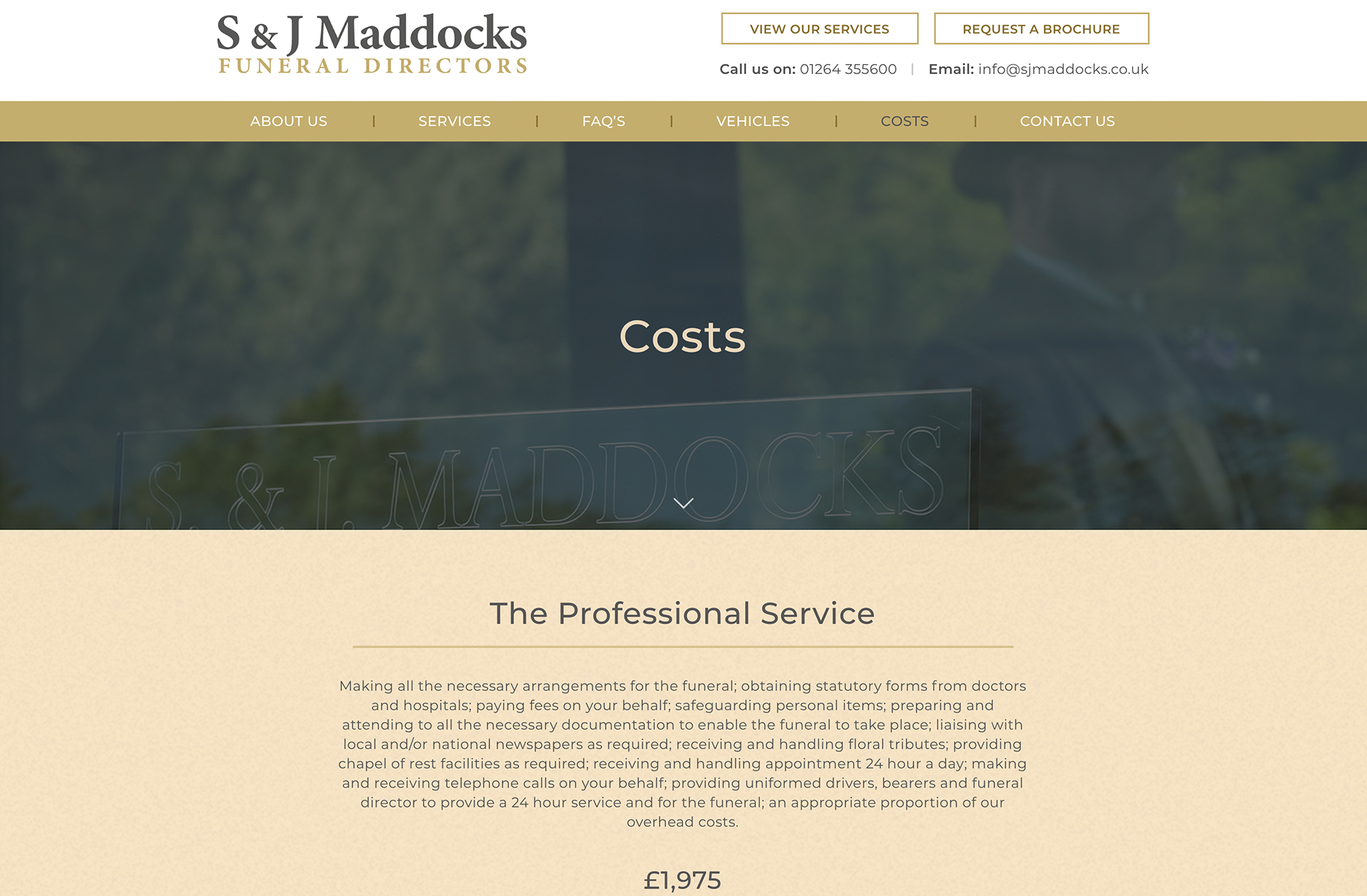 SJ Maddocks Website Design